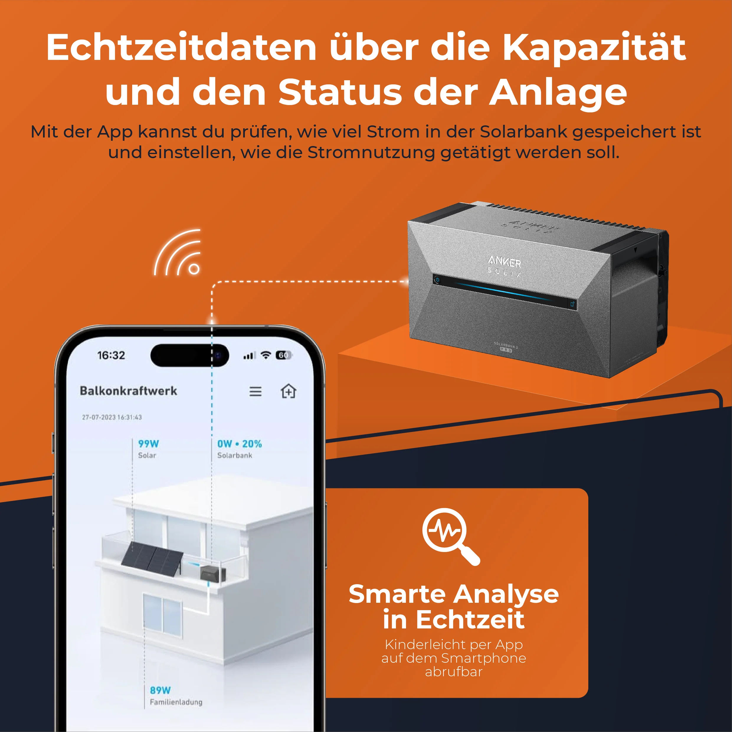 SOLARWAY Balkonkraftwerk 1000 Watt | Anker SOLIX Solarbank 2 E1600 Pro 1,6 kWh Speicher - Image 10