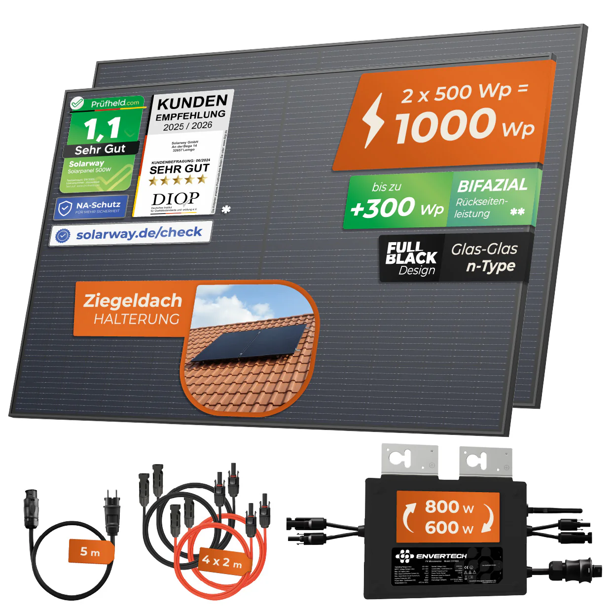 Balkonkraftwerk 1000 Watt | Envertech 600/800 Watt - Image 11