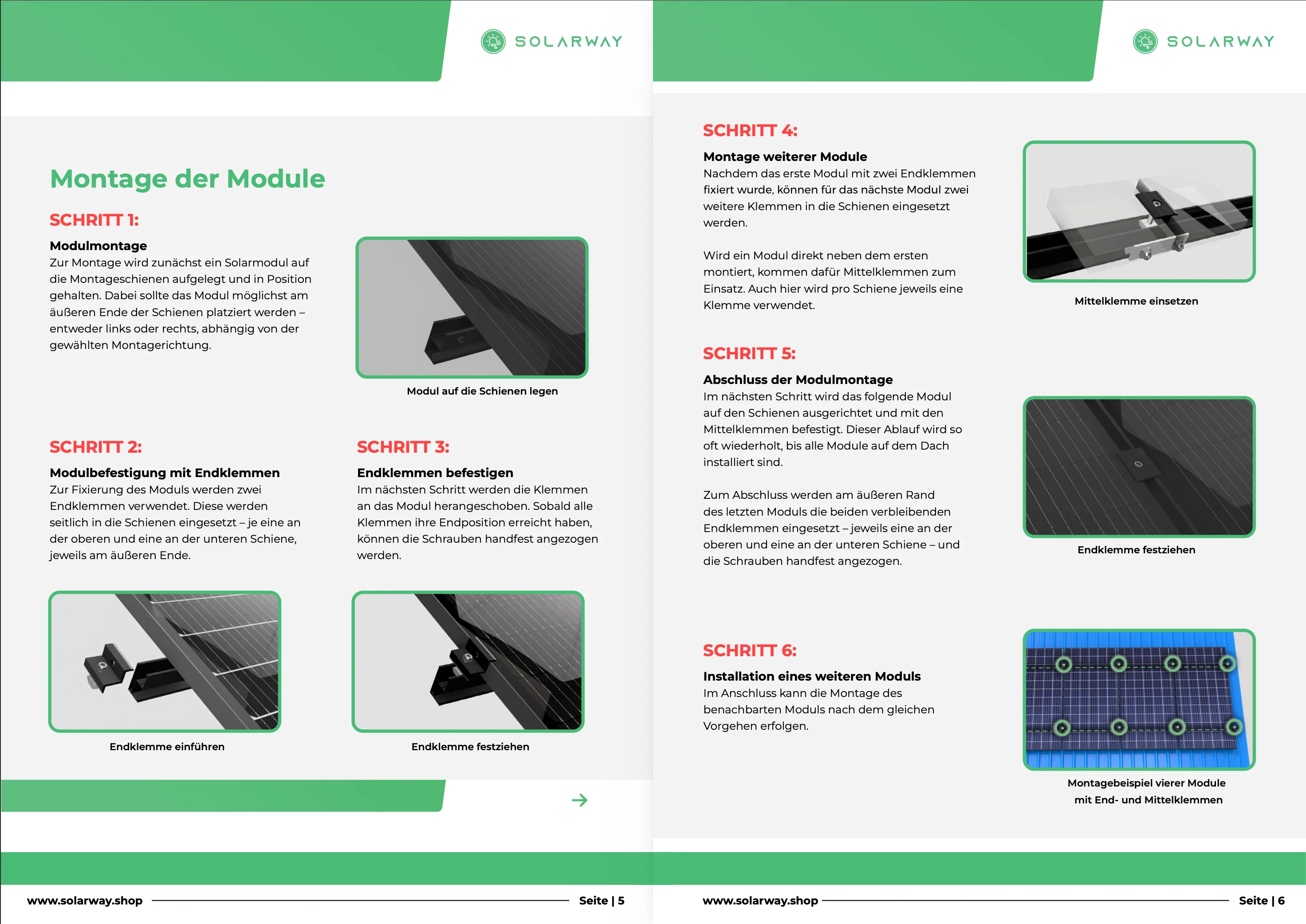 Solarway Balkonkraftwerk Stockschraube Halterung für Solarpanel | Blechdach, Holzdach, Welldach Befestigung für 2 Solarmodule vertikal Halterung Set | Schwarz - Image 7
