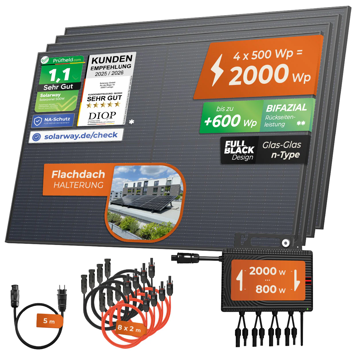 SOLARWAY Balkonkraftwerk 2000 Watt | Envertech 2000 Watt - Image 9