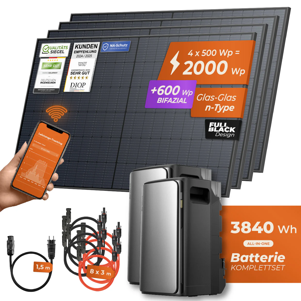 SPIEGEL-EXKLUSIV Balkonkraftwerk 2000 Watt Pro | EcoFlow STREAM Ultra 1920 Wh Batterie + EcoFlow STREAM AC Pro - Image 11