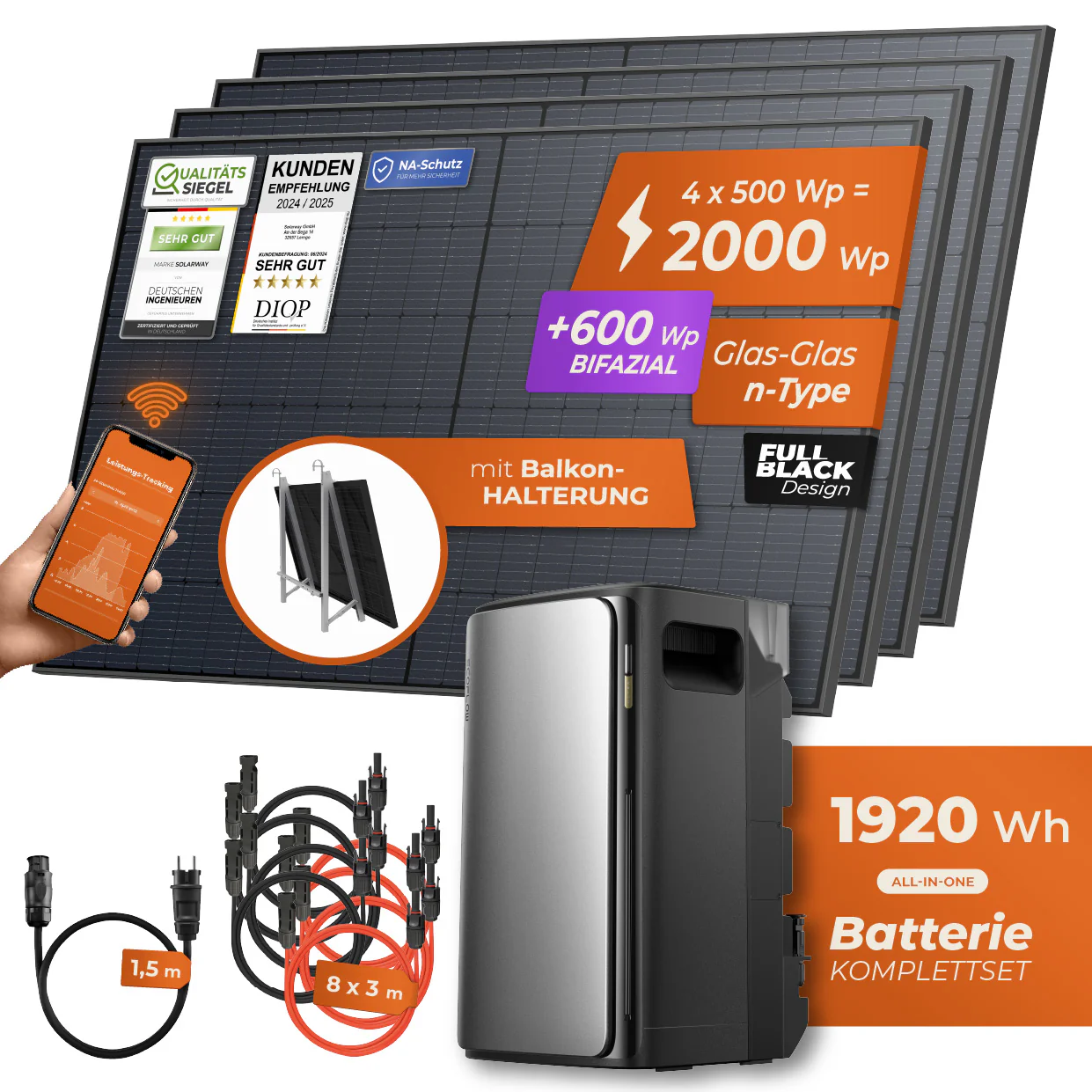 NTV-EXKLUSIV Balkonkraftwerk 2000 Watt Ultra | EcoFlow STREAM Ultra 1920 Wh Batterie - Image 12
