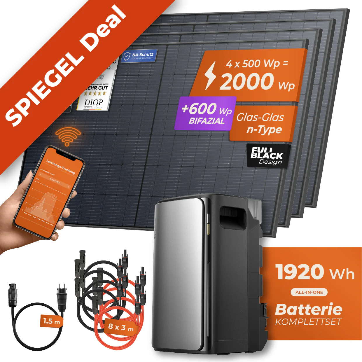 SPIEGEL-EXKLUSIV Balkonkraftwerk 2000 Watt Ultra | EcoFlow STREAM Ultra 1920 Wh Batterie - Image 16