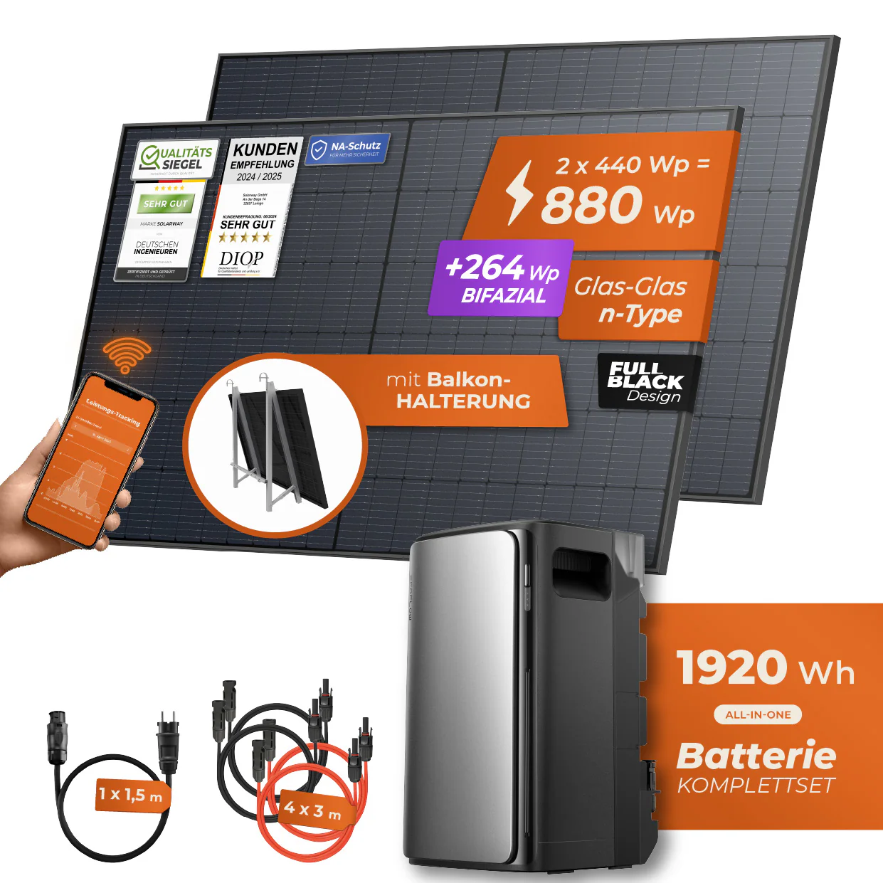 SPIEGEL-EXKLUSIV Balkonkraftwerk 880 Watt Max | EcoFlow STREAM Max 1920 Wh Batterie - Image 10