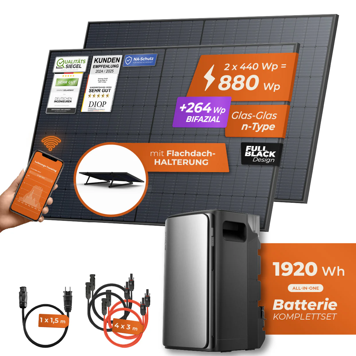 SPIEGEL-EXKLUSIV Balkonkraftwerk 880 Watt Max | EcoFlow STREAM Max 1920 Wh Batterie - Image 12