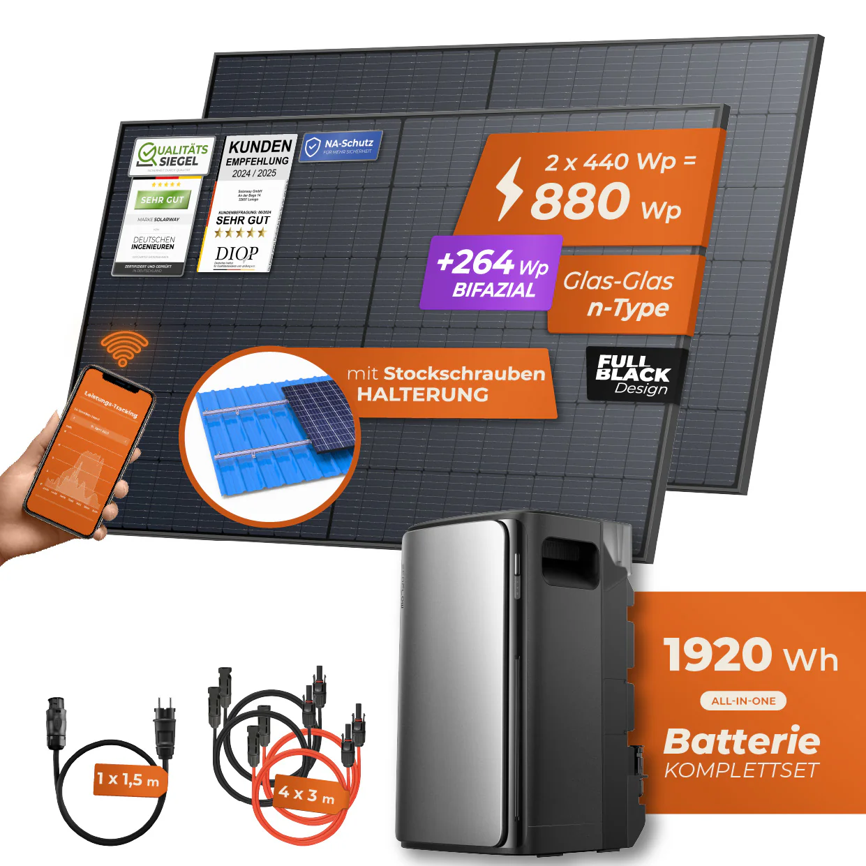 SPIEGEL-EXKLUSIV Balkonkraftwerk 880 Watt Max | EcoFlow STREAM Max 1920 Wh Batterie - Image 13